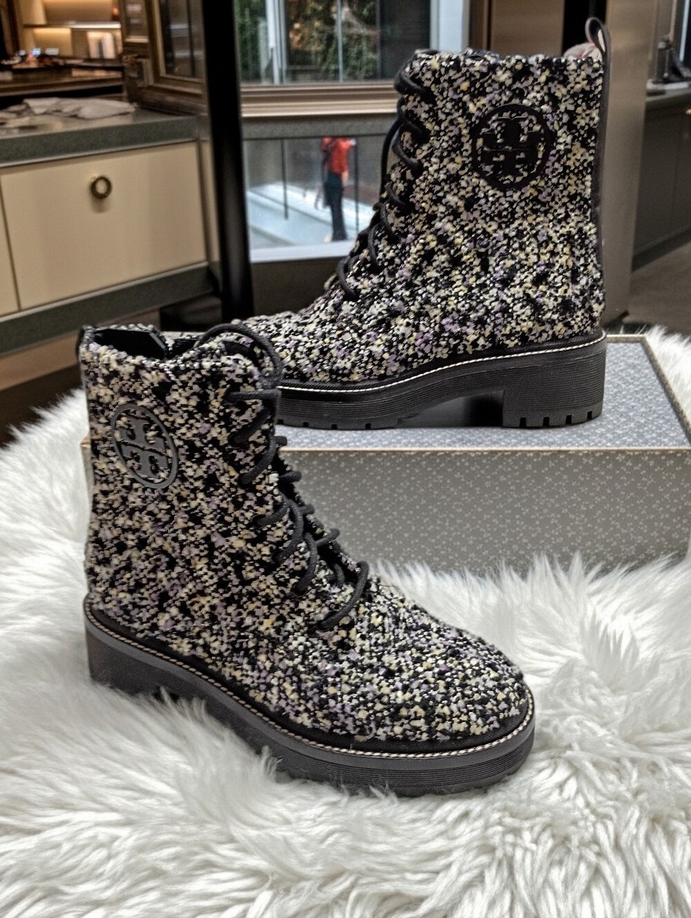 Tory Burch Miller Lug Sole Boots Women's Sz 6 🆕 $468